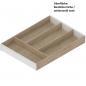 Preview: AMBIA-LINE Besteckeinsatz, für LEGRABOX/MERIVOBOX, Holzdesign, 4 Besteckfächer, NL=450 mm, Breite=300 mm